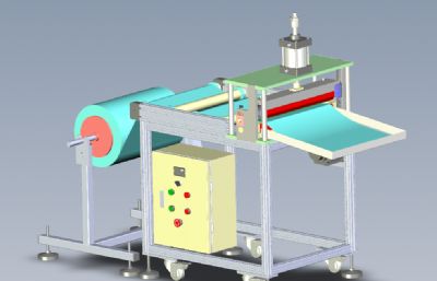 塑料薄膜切割机solidworks模型