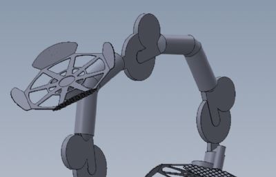 双足行走结构solidworks模型