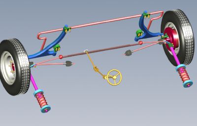 汽车转向系统solidworks模型