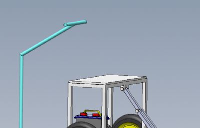 半自动田间犁车solidworks模型