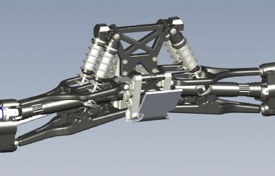 遥控车前悬挂总成solidworks模型