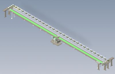 定距流水线,传送带solidworks模型