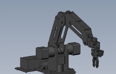 桌面机器人,机械手臂solidworks模型