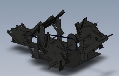 水稻插秧机solidworks模型