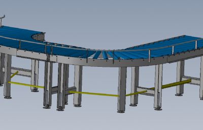 弧形传送带solidworks模型