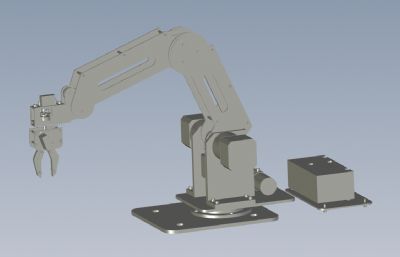 桌面机器人,机械手臂solidworks模型