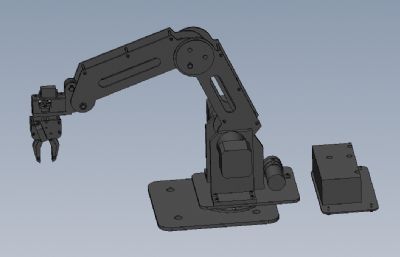 桌面机器人,机械手臂solidworks模型