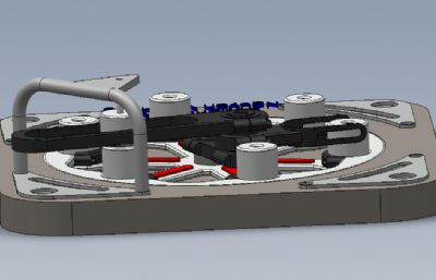 槽轮间歇转盘机构solidworks模型