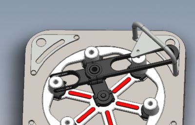 槽轮间歇转盘机构solidworks模型