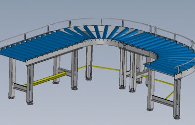 弧形传送带solidworks模型