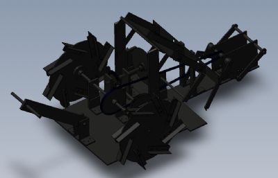 水稻插秧机solidworks模型