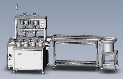 多头自动锁螺丝机solidworks模型