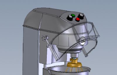 和面机,揉面机,面粉搅拌机solidworks模型