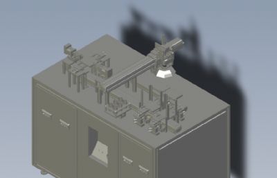 光学检测设备solidworks模型