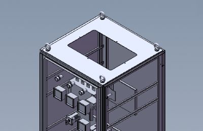 2000x600x600配电箱solidworks模型