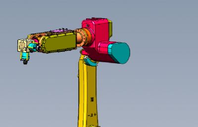 6关节机器人,机械手臂solidworks模型