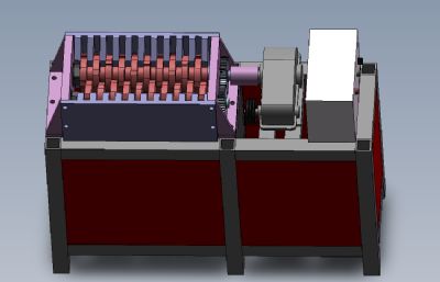 简易粉碎机solidworks模型