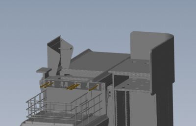 超市收银台solidworks模型