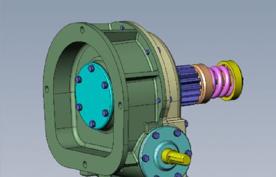 安全离合器 蜗轮 solidworks