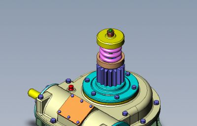 安全离合器 蜗轮 solidworks