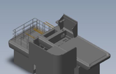 超市收银台solidworks模型