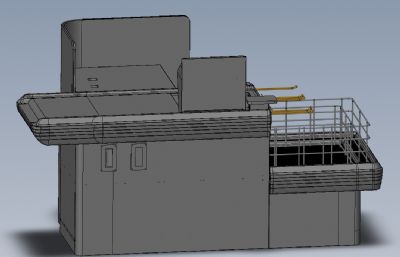 超市收银台solidworks模型