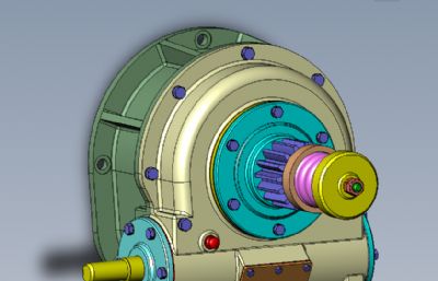 安全离合器 蜗轮 solidworks