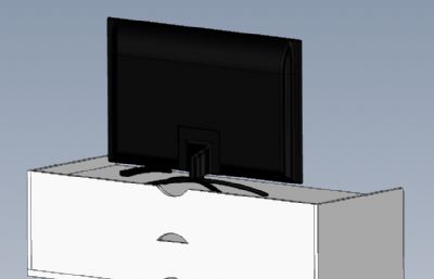 小型电视柜solidworks模型