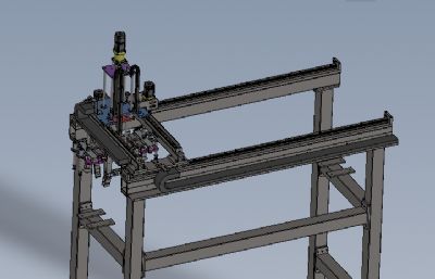 龙门架运输机械设备solidworks模型