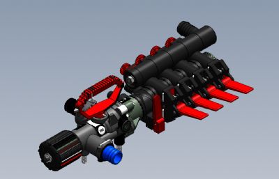 卡拉布雷托发动机solidworks模型