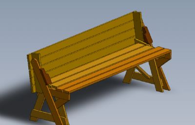 公园=园长条椅,休息椅solidworks模型