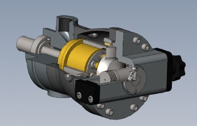 两款柱塞泵solidworks模型