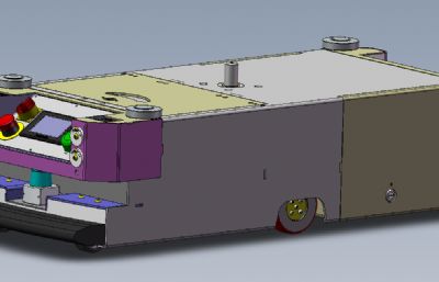 潜伏智能AGV小车solidworks模型