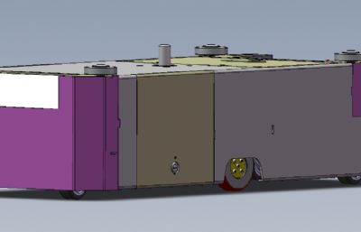 潜伏智能AGV小车solidworks模型