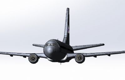 波音737-7000民航客机solidworks模型