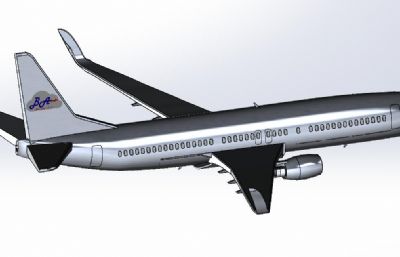 波音737-7000民航客机solidworks模型