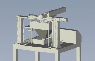 半自动打磨机solidworks模型