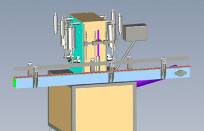 4头灌装机设备igs模型