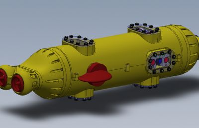 AUV水下机器人solidworks模型