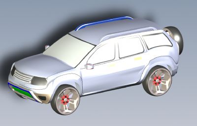 SUV轿车,汽solidworks模型