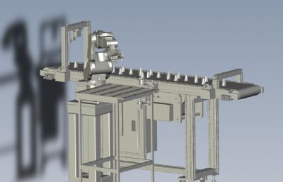 LED灯粘结自动化设备solidworks模型