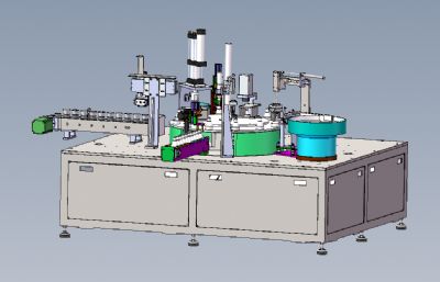 LED球泡灯自动组装机solidworks模型