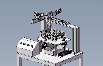 半自动打磨机solidworks模型