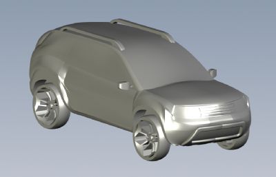 SUV轿车,汽solidworks模型