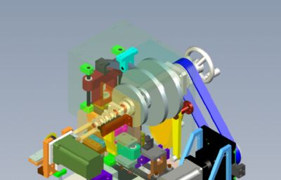 插针机机头solidworks模型