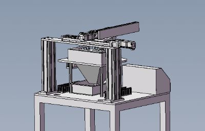 半自动打磨机solidworks模型