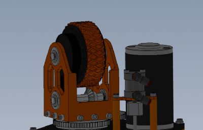 I2齿轮减速驱动轮solidworks模型