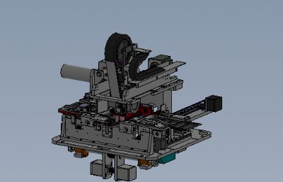 SMT自动接料带机solidworks模型