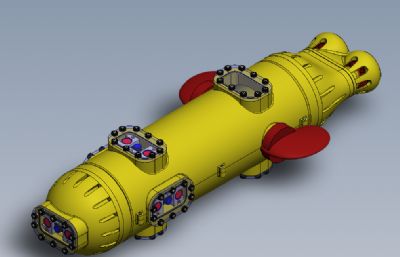 AUV水下机器人solidworks模型