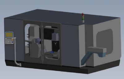 车铣复合加工中心solidworks模型